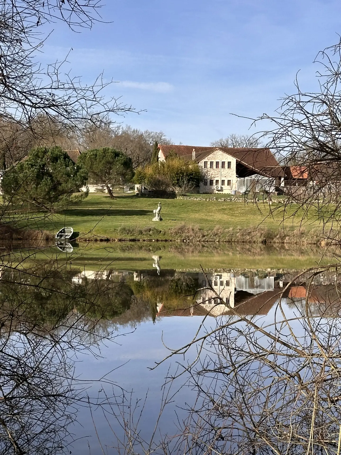 Forge in France luxury estate with stone buildings and parkland in the Vienne, France