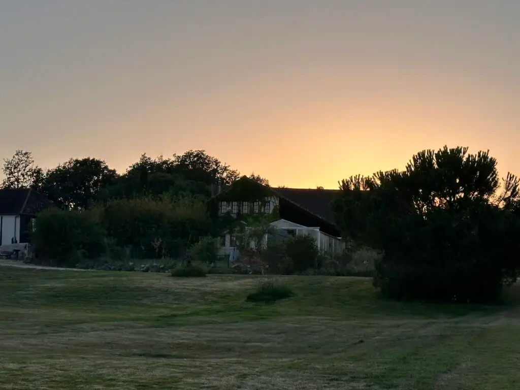 Forge in France - sunset house