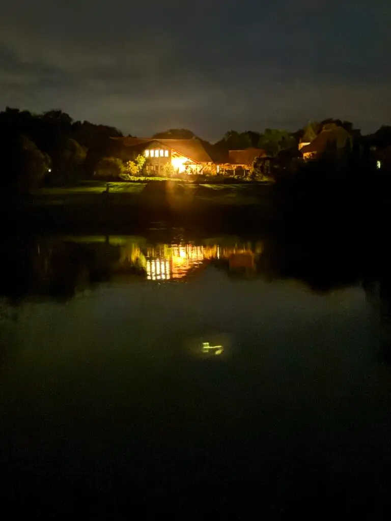 Forge in France - at night with lights