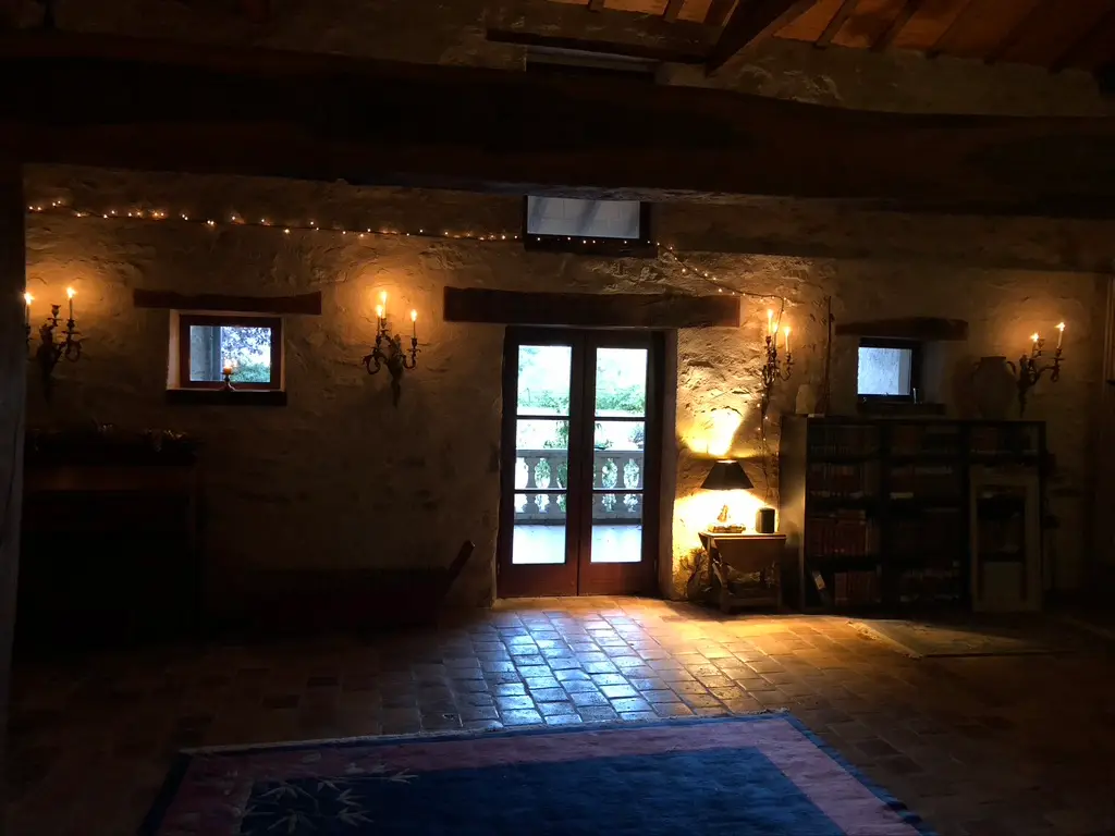 Forge in France - Music room at night