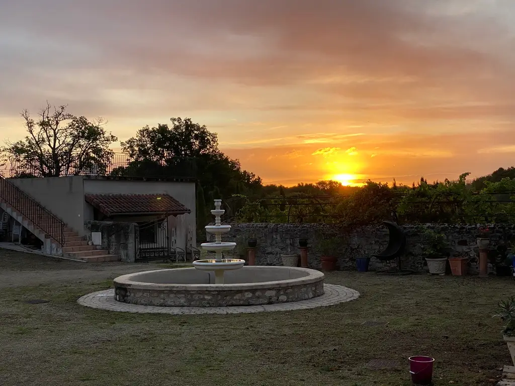 Forge in France - Sunrise in courtyard 2