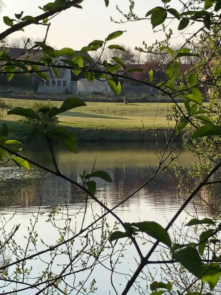 Forge in France view over the lake